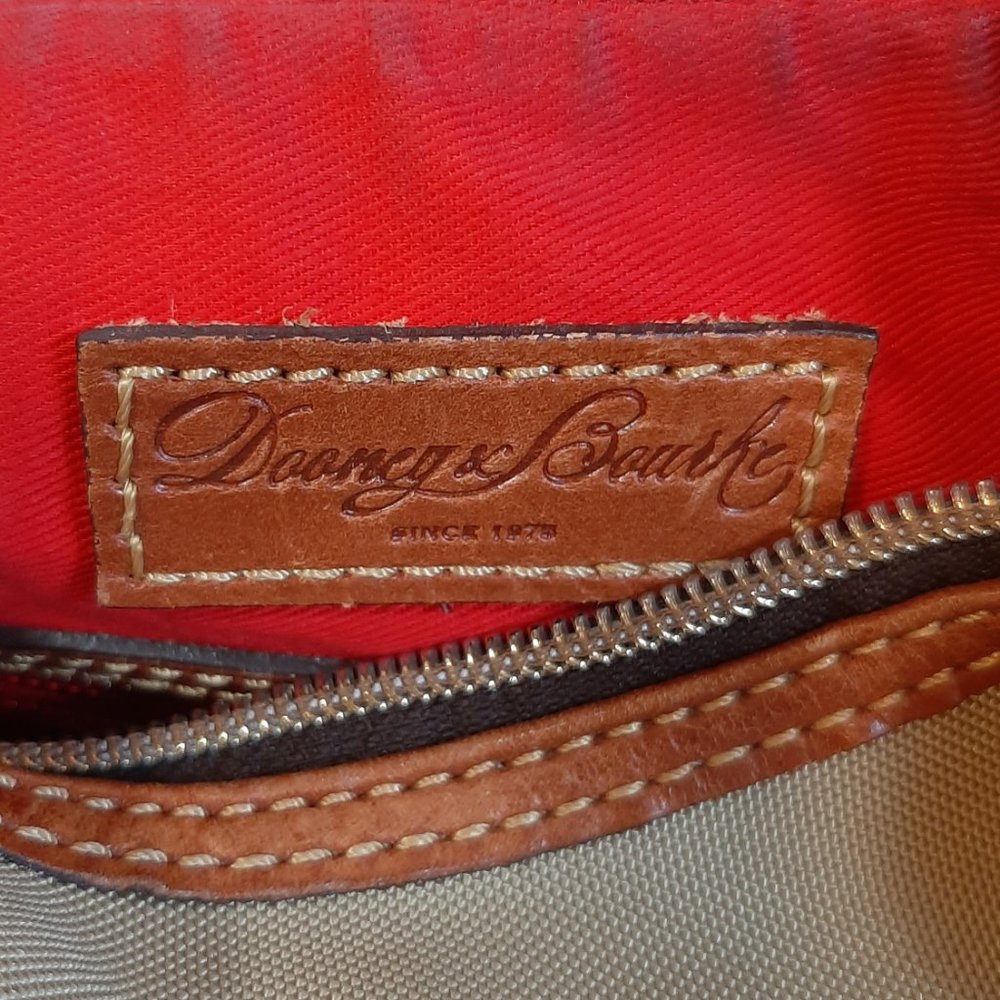 Dooney & Bourke Erica Nylon & Vacchetta Leather Hobo Bag - Picture 11 of 16